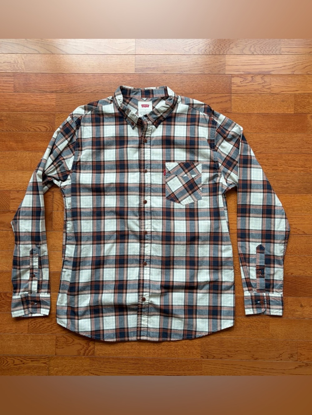 Levi’s Western Plaid Button Down Shirt